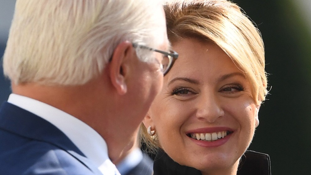 Prezidentka Zuzana Čaputová a jej nemecký partner Frank-Walter Steinmeier.