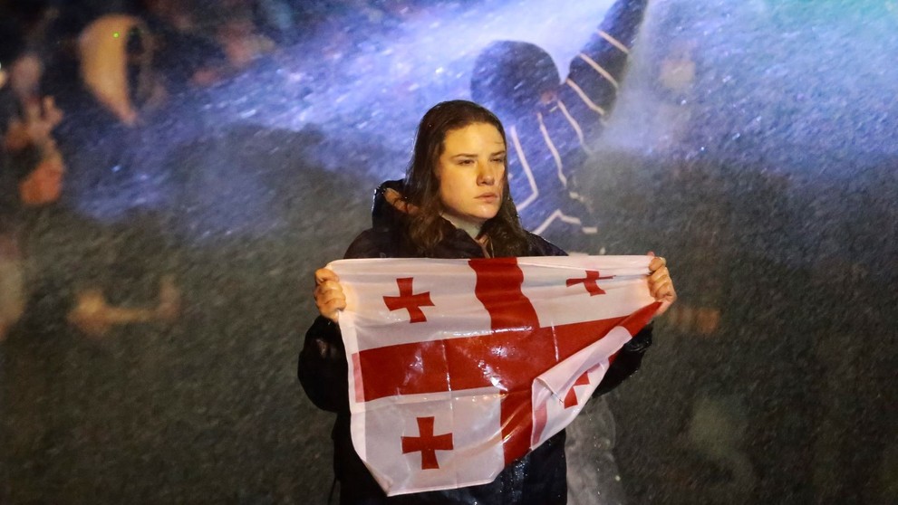 Protesty v Gruzínsku