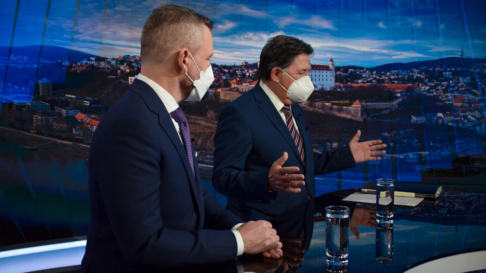 Peter Pellegrini a Ján Budaj v Na telo.