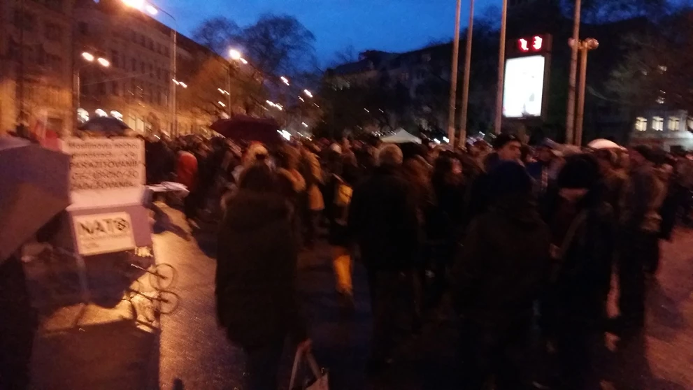 Pochod proti Kotlebovi v Bratislave