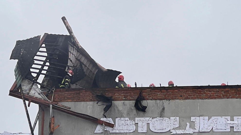 Po raketovom útoku v Ľvove.