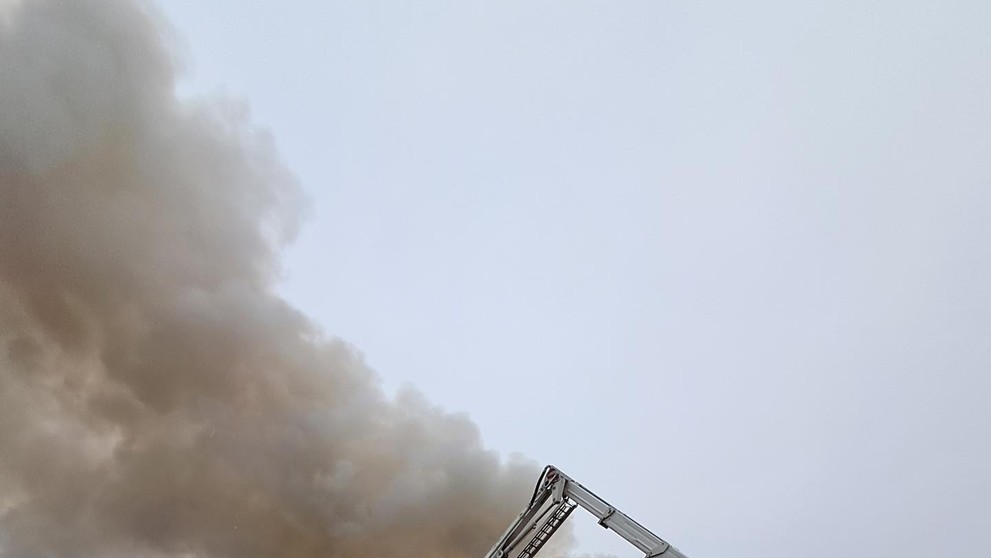 Požiar na diaľnici D1 v Kališti pri Prahe