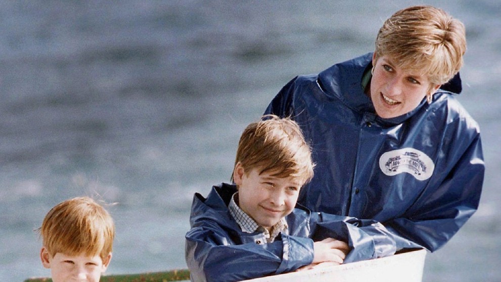 Princezná Diana s deťmi na archívnej snímke z roku 1991.