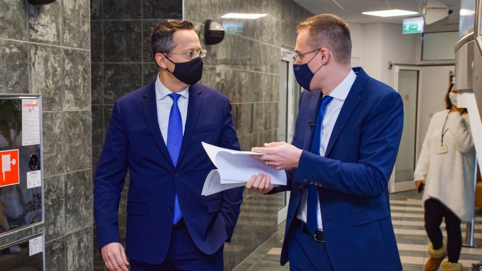 Igor Matovič pred vysielaním.