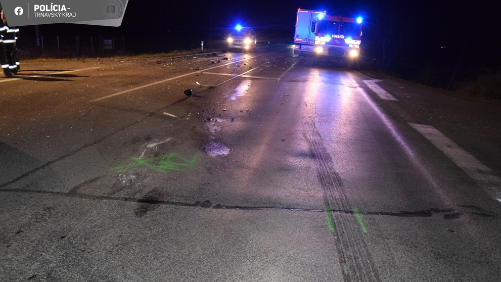 Nehoda pri obci Kajal.