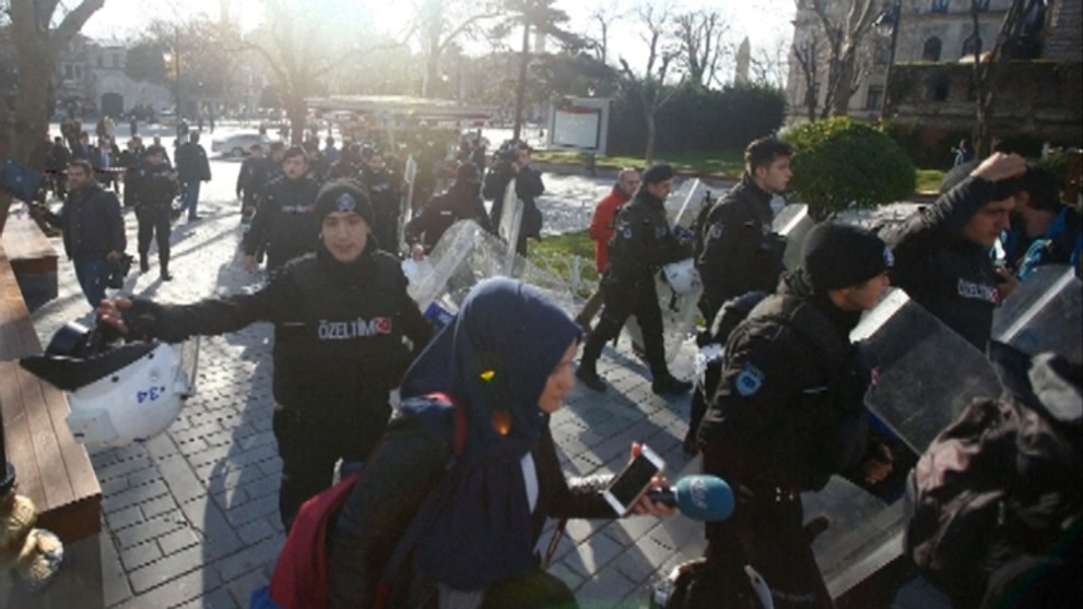 Výbuch v Istanbule.