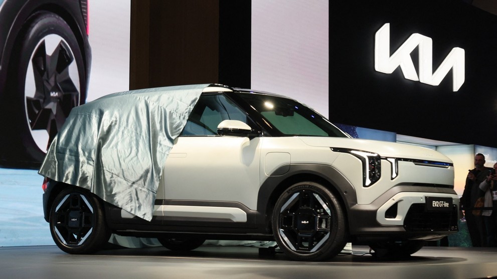 Zábery na elektromobil Kia EV2.