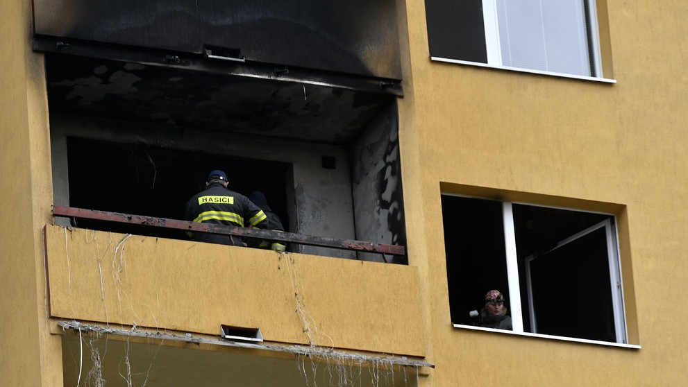 Požiar v bytovke v Prešove