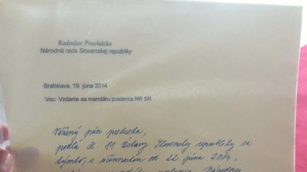 Rado Procházka sa vzdal poslaneckého mandátu