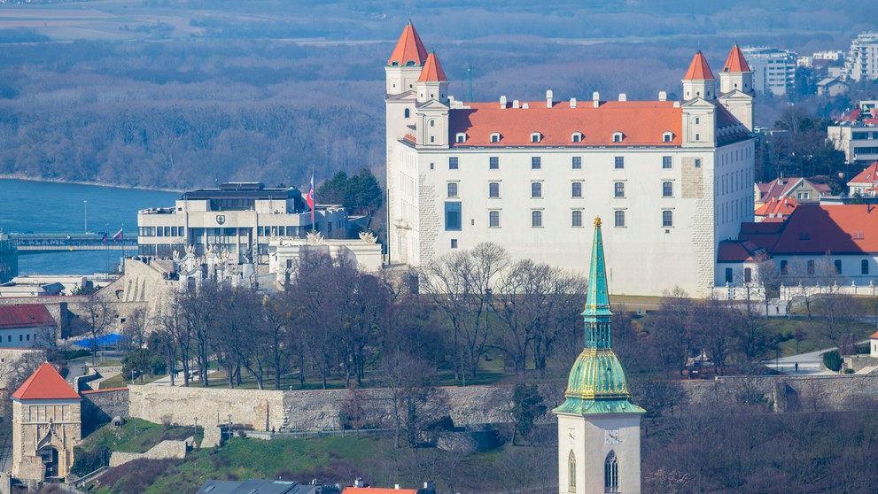 Pohľad na Bratislavu.