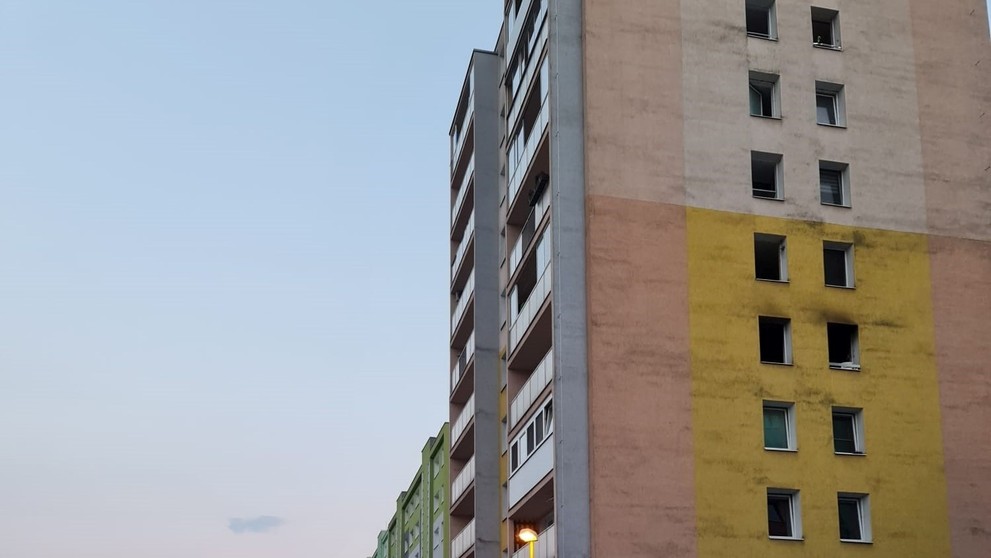 Požiar v košickom paneláku_