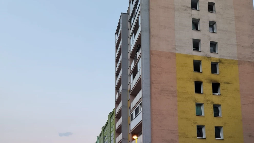 Požiar v košickom paneláku_