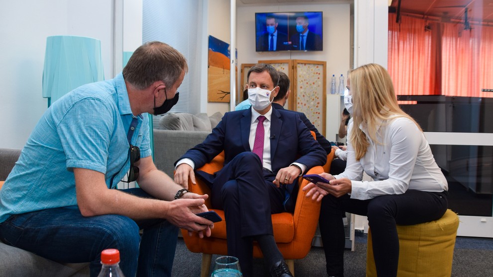 Eduard Heger pred nakrúcaním.