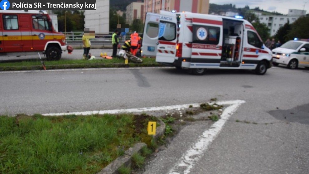 Nehoda v Považskej Bystrici.