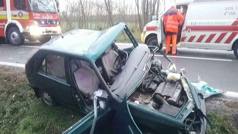 Nehoda pri obci Štefanov