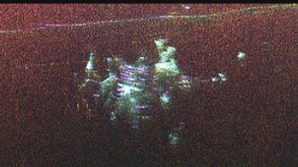 Camp Century na snímke NASA.