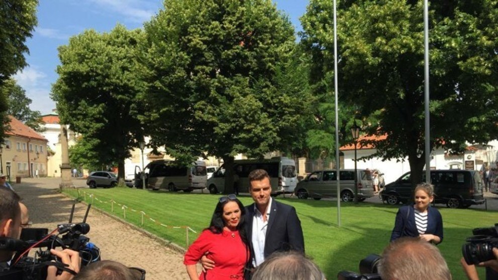 Hana Gregorová s priateľom Ondřejom. 