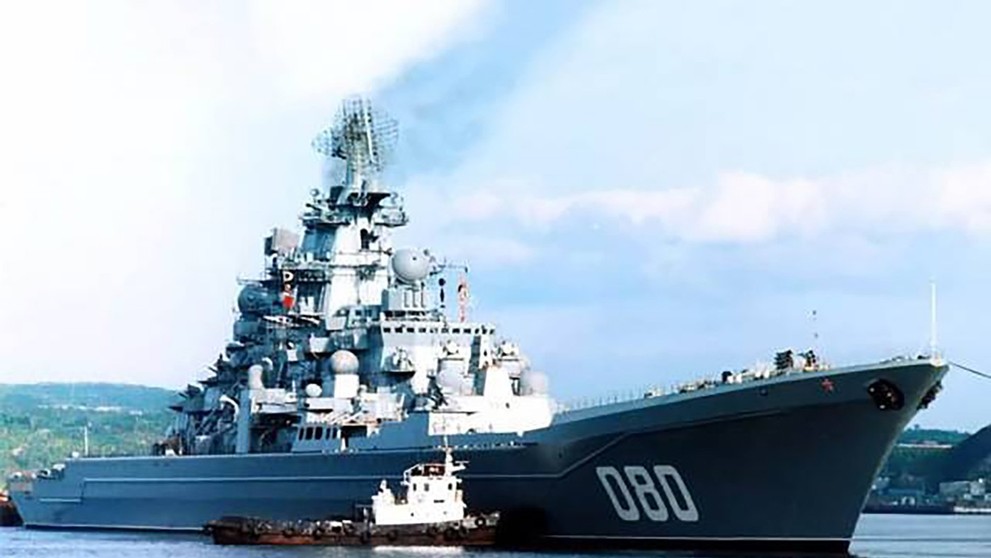 Krížnik Admiral Nachimov pred prestavbou.