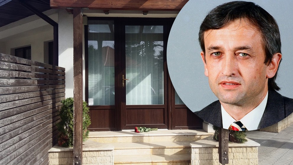 Ruže pred domom Františka Gauliedera.