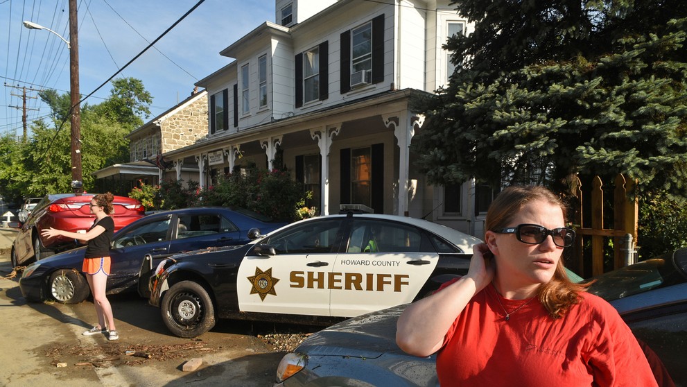 Povodeň spustošila historické mesto v Marylande.