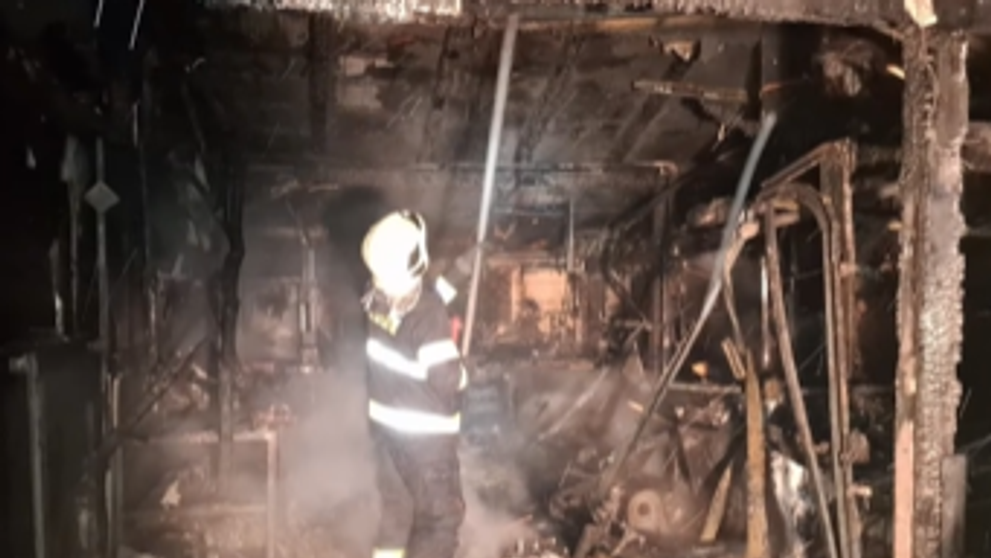 Nočný požiar v Radôstke.