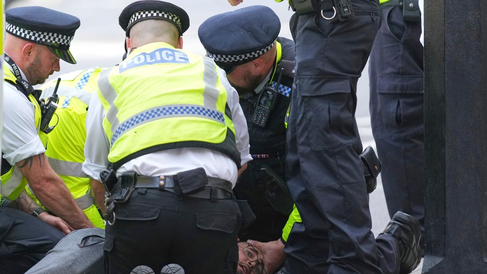 Propalestínske protesty v Londýne