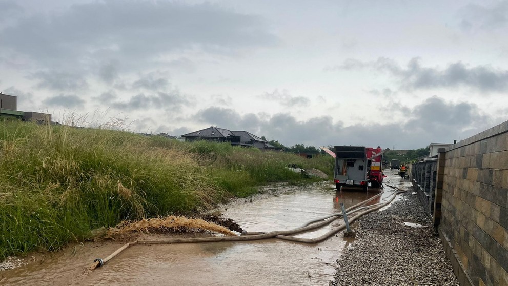 Časť Nitry potrápilo počasie.