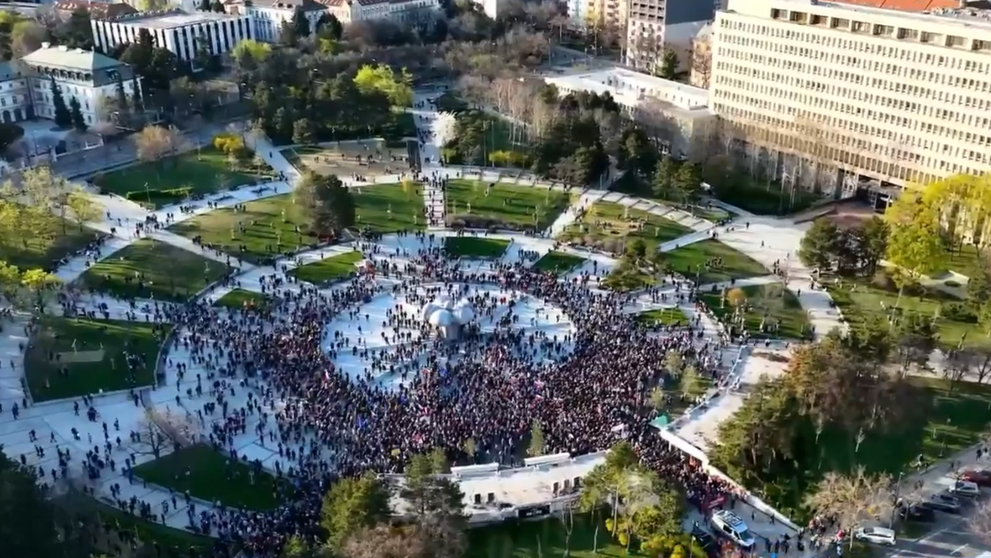 Pochod z Námestia slobody