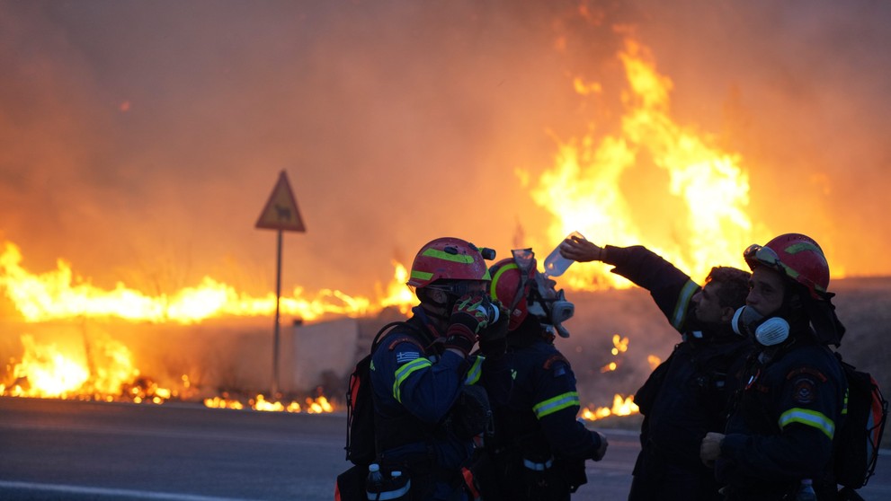 Požiare v Grécku