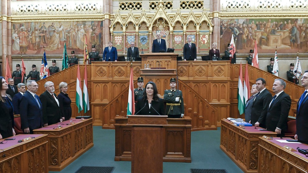 Maďarská prezidentka Katalin Nováková.