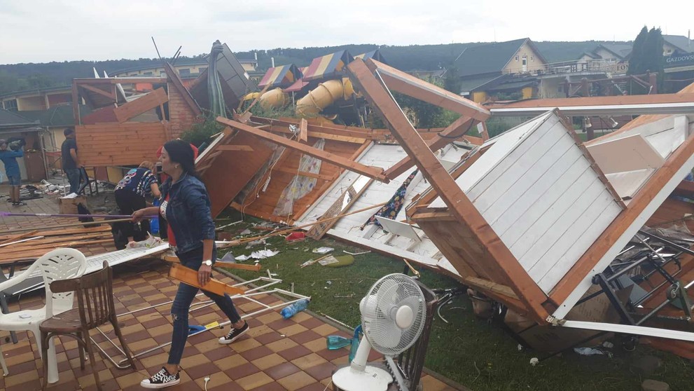 Zničená Podhájska.