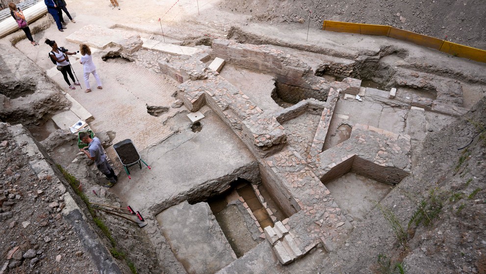 Pozostatky Nerovho divadla objavili počas vykopávok na nádvorí Palazzo della Rovere