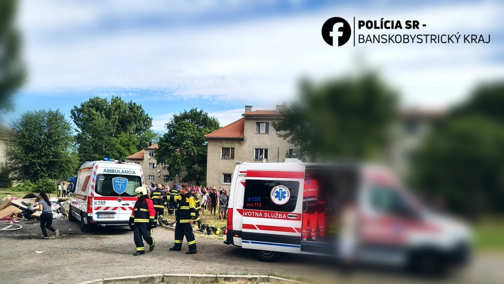 Požiar bytovky vo Fiľakove