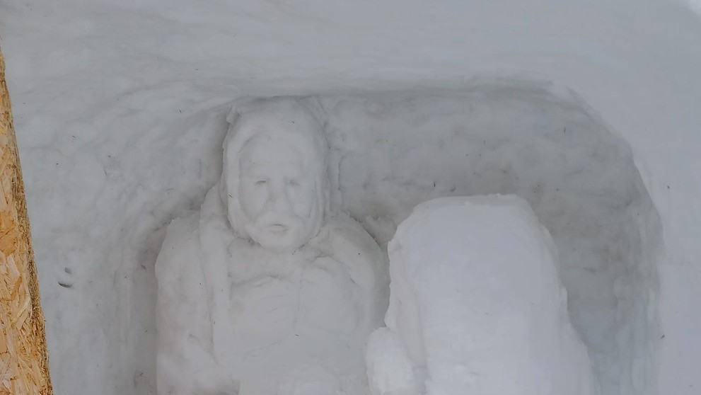 Legendárny snežný betlehem.