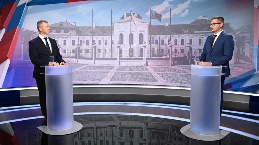 Krisztián Forró v prvej predvolebnej diskusii.