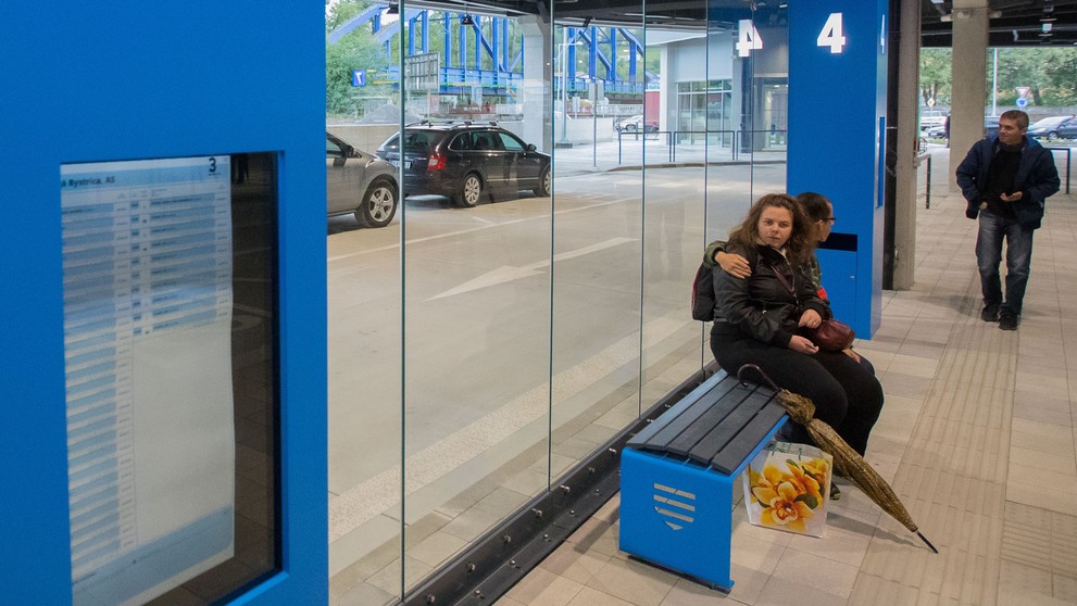 Autobusová stanica v Banskej Bystrici.