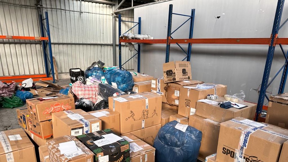 Vyzbieraná materiálna pomoc.