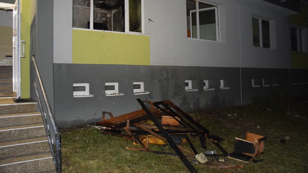 Požiar bytu v Prievidzi.