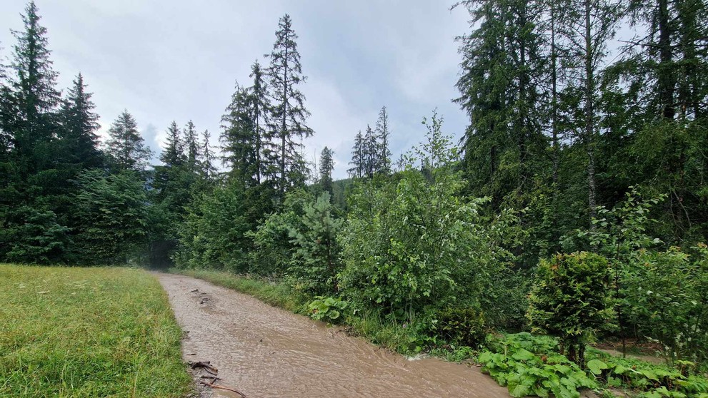 Monkova dolina v deň nešťastia.