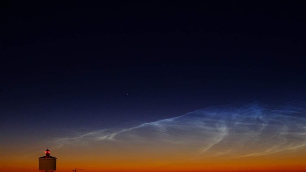 Nočné svietiace oblaky v Trnave