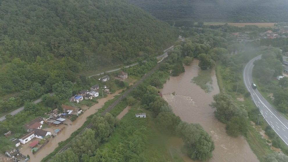 Povodne v okolí Rožňavy.