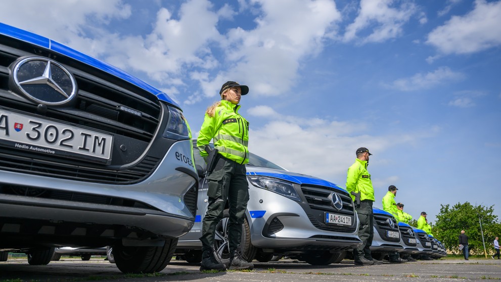 Policajné autá s novým vzorom