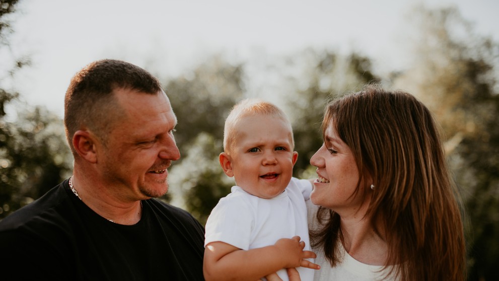 Erika so svojou rodinou