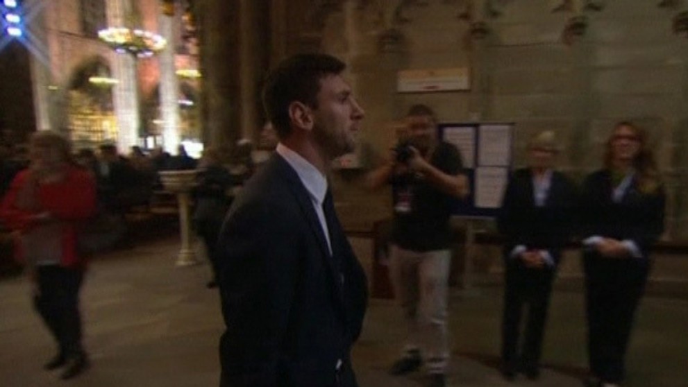 Lionel Messi na pohrebe Tito Vilanova plakal.