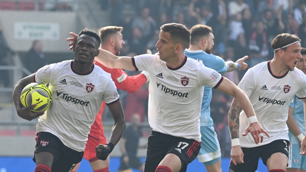 Trnava oslavuje gól