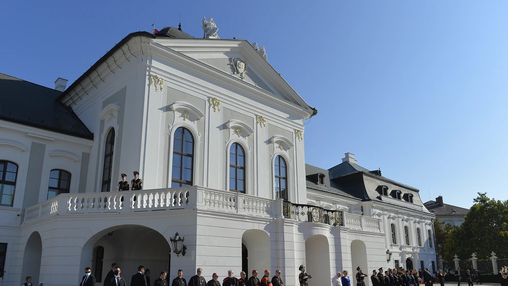 Pápež František v Prezidentskom paláci.