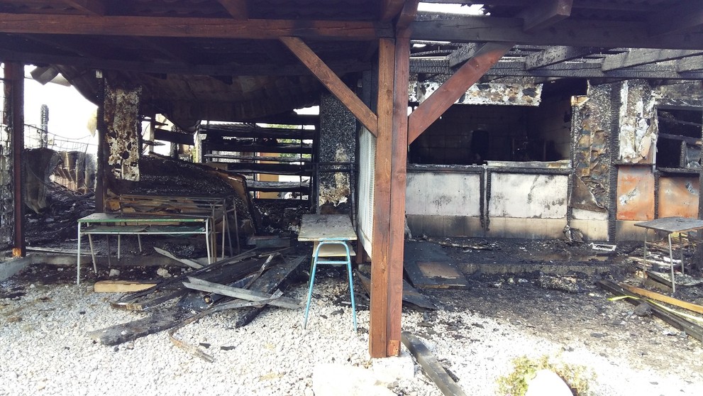 V Podhájskej zhoreli stánky 