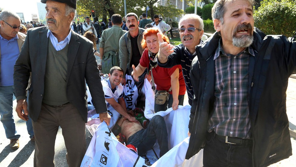 Teroristický útok v Ankare.