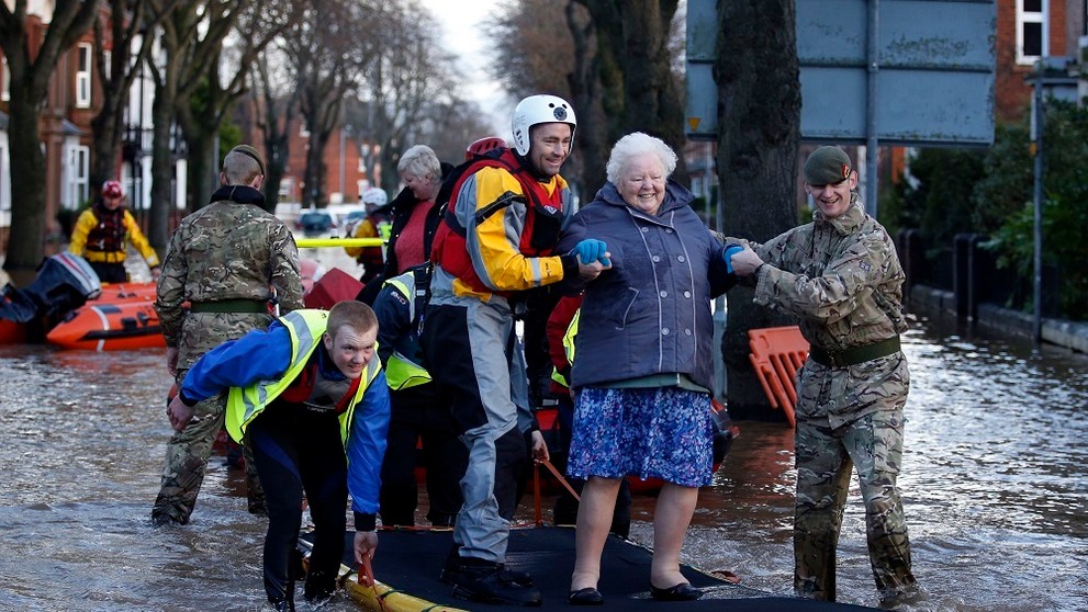 Záplavy v Británii.