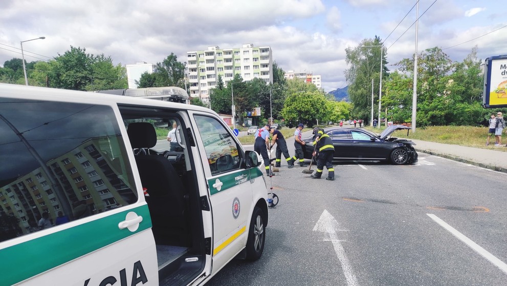 Dopravná nehoda v Banskej Bystrici